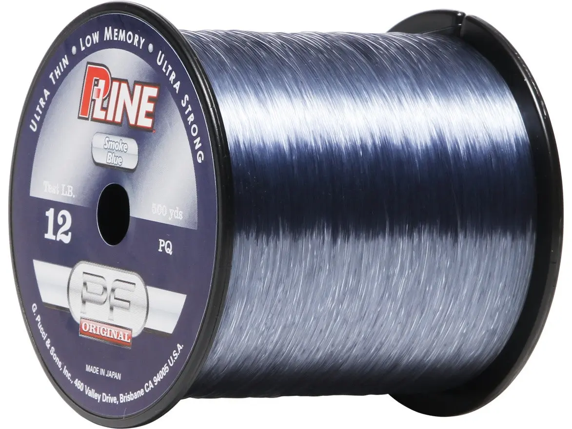 P-Line Original Copolymer Monofilament Fishing Line, Smoke Blue