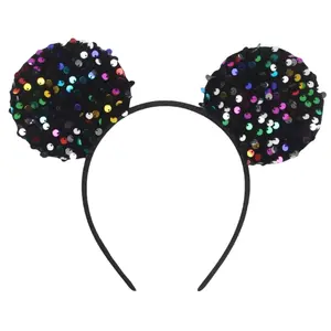 Velvet Sequin Ears - No Bow