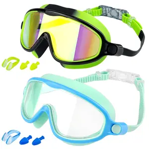 Outdoorfun Swim Goggles 2 Pack for Kids - Wide View, Anti-Fog, UV Protection, Comfortable Fit, Suitable for Ages 3-15, Easy to Wear, No Leaking dealsforyoudays