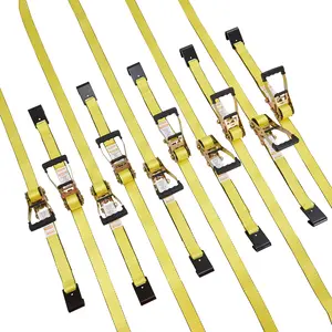 【fathersdaygift】VEVOR Ratchet Tie Down Straps (10PK), 10000 lb Break Strength, Endless Ratchet with 10 Premium 2" x 30' Tie Downs Heavy Duty, Track Spring Fittings for Moving Securing Cargo, Appliances, Motorcycle, Cargo Trailer Straps