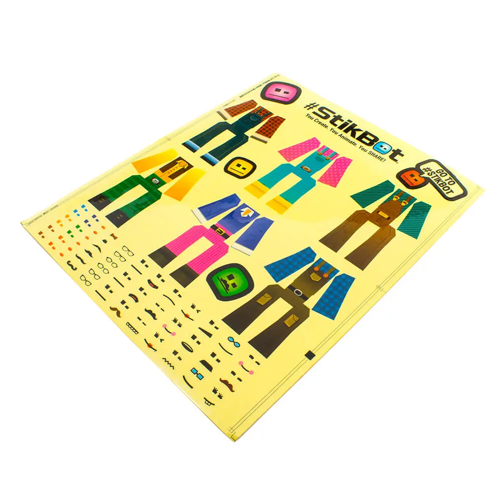 StikBot Farm Stickers | Outfit & Face Decal Pack