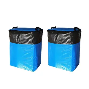1/2pcs Heavy-Duty Moving Bags with Zipper Covers, Space-Saving Foldable Storage Bags for Clothes Bedding Home Essentials, Ideal for Campus Move and Travel, Versatile Use, Home Organizers