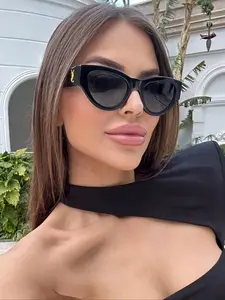 Elegant Oval Frame Women's Sunglasses, Casual Versatile Beach Accessory, Perfect for Daily Use and Vacations