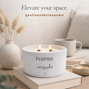 Inspire Candle | Home Decor | Minimalist Candle | Soy Coconut Wax | Hand Poured Candle | Lifestyle Candle | Scented Candle