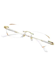 Elegant Frameless Diamond Cut Edge Glasses For Women High-Definition Anti-Blue Light Anti-Fatigue Glasses Trendy Frames Fashion Eyeglasses Anti Fatigue Eyewear, Stylish Trendy Eyewear, Trendy Casual Eyeglasses, Rimless Eyeglasses