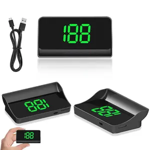 Digital Speedometer HUD for Car - Head Up Display with GPS, USB Plug & Play | Auto Brightness, Large Font for Car, Truck, Motorcycle