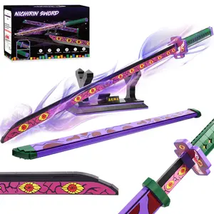 TOKMOC 798 Pieces,Demon Building Block Set,39in Kokushibo Building Block with Stand,Handmade Cosplay Anime Toy Building Set for Collecting and Gifting Model for Anime fans,STEM Projects,Home Decoration,For Aged 12 and Above,Stress Relief Toy,66014