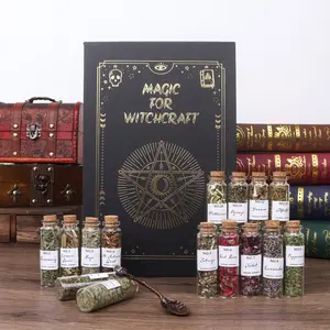 2026 Gift Box for Mom, 45/30/24-Bottle Organic Dried Herb Set Suitable for Beginners, Including 1 Crystal Spoon, Suitable for Wiccan, Pagan Magic Spells, and Wedding Baths