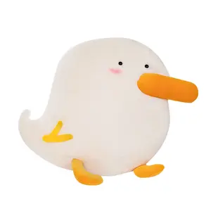 Cute plush toy, down cotton soft simple duck doll, large white duck pillow, gift for girls