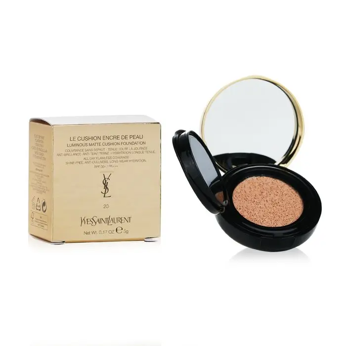 Yves Saint Laurent Cushion Foundation - SPF50, #20, Mini Size, 0.17oz