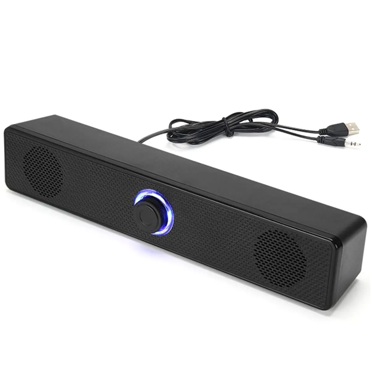 PC Soundbar Wired Speaker USB Powered Soundbar for TV Pc Laptop Gaming Home Theater Audio System