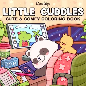 Little Cuddles: Coloring Book for Adults and Teens Featuring Cute Animal Friends for Relaxation (Cozy & Cute Coloring)