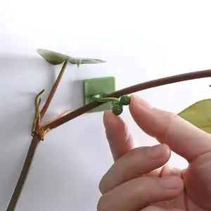 Plant Climbing Wall Self-adhesive Fixed Buckle Hook, 10pcs Plant Climbing Wall Fixture Clip, Plant Fixation Plant Vine Binding Clip for Garden
