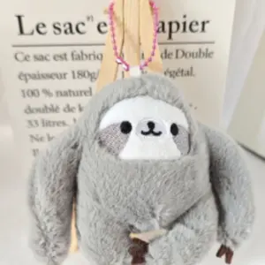 Adorable Plush Sloth Monkey Doll Keychain, Delightful and Comforting Choice, Perfect Gift for Animal Lovers, Cute and Soft Design