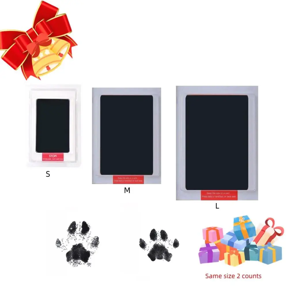 Pet Paw Print Ink Pad Kit, 2 Counts Pet Paw Print Ink Pads, Pet Memorials, Dog & Cat Accessories