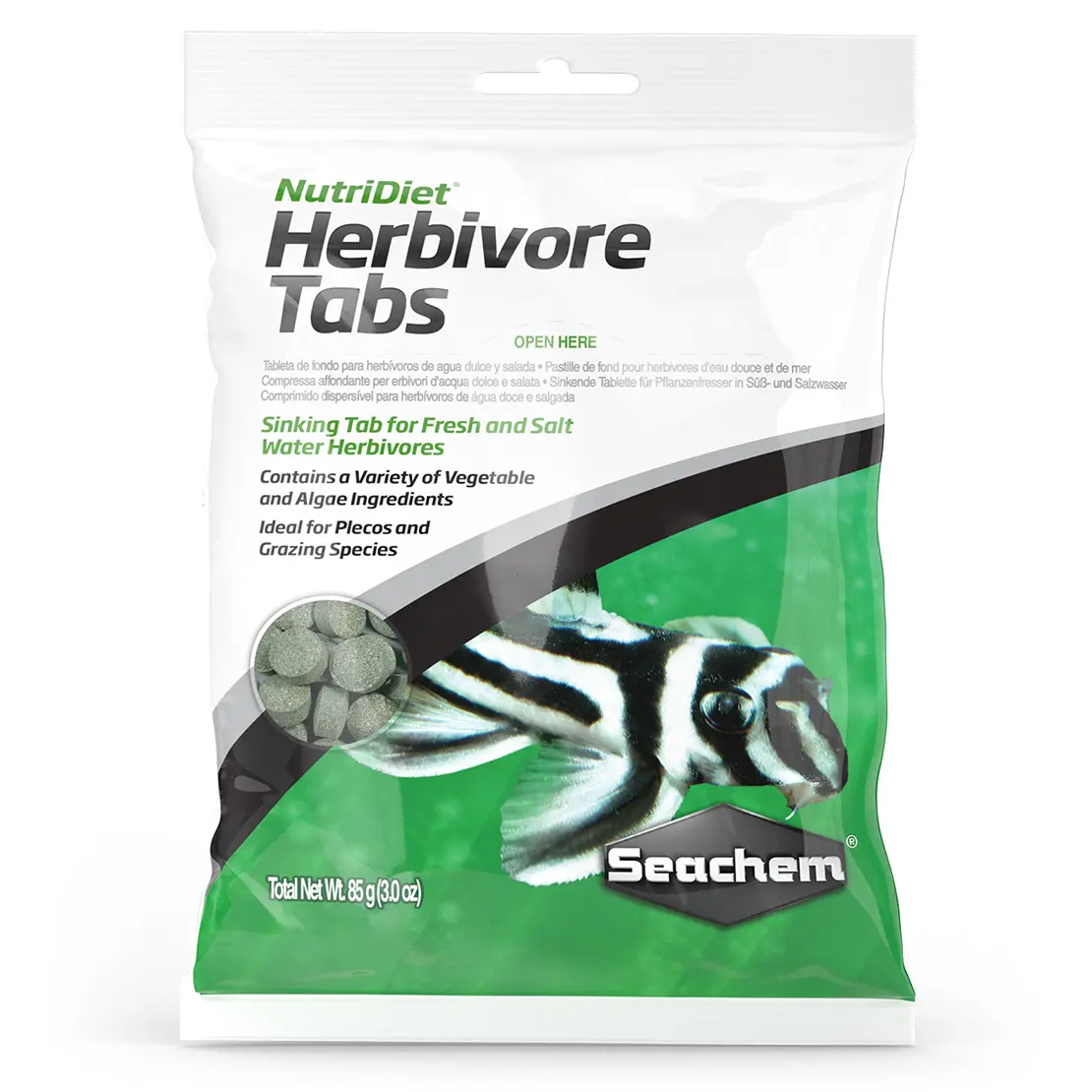 Seachem- NutriDiet- Herbivore Tabs 3.0oz Seachem- NutriDiet- Herbivore Tabs 3.0oz