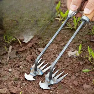 Weed Rake, Weed Killer Tool, Root-Pulling Weeder, Gardening Hoe, Weed Removal Tool, Weed Remover