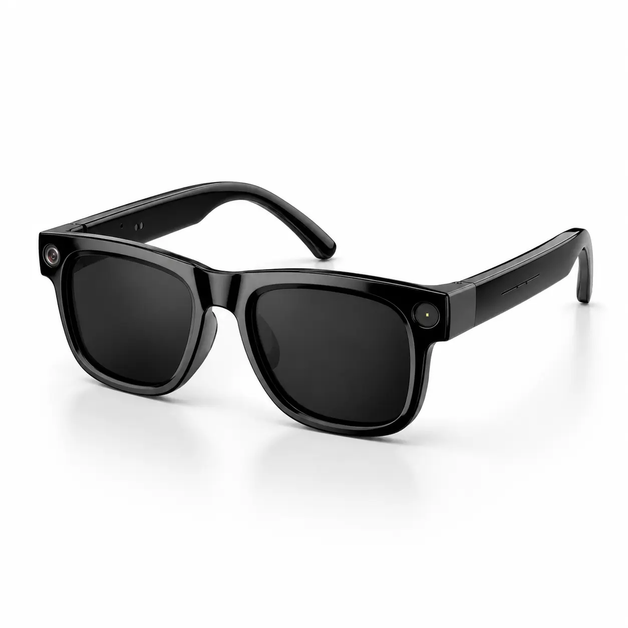 HAWKRAY AI Smart Glasses with 8MP Camera, Bluetooth Audio, Voice Control, Live Translation and 4GB Storage, Hands-Free Video Recording Smart Eyewear, Black Wearable Tech Glasses Wireless Smart Glasses