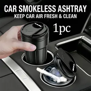 RAM 1pc Car Cup Holder, Universal Vehicle Ashtray, Car Interior Organizer, Leak-Proof and Wind-Proof, Practical Decorative Effect, Ideal for Your Vehicle