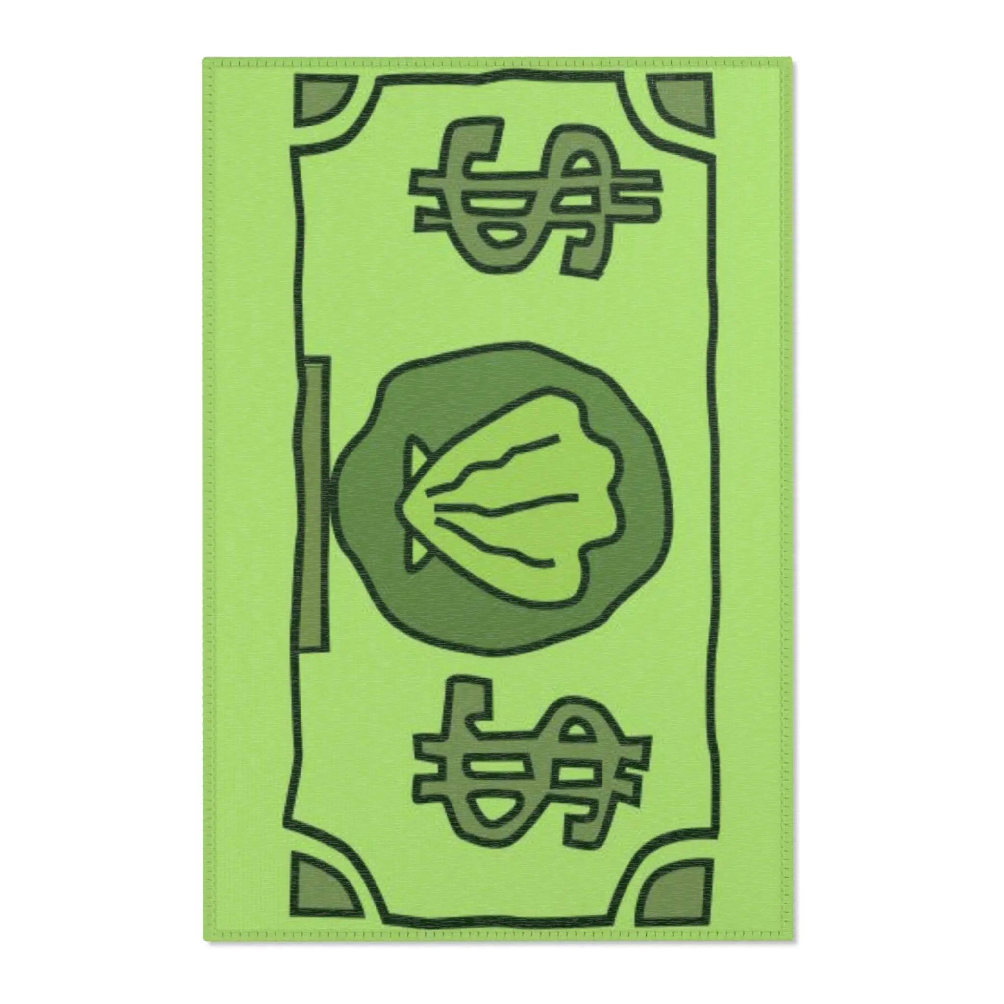 Money-Themed Area Rug, First Dollar Decor, Perfect for Mr. Krabs, Dorm, Gift for Teens, Fun Home Accessory, Unique Living Room Decor