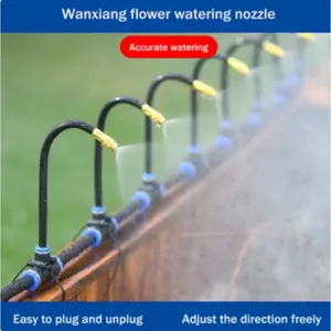 10m Automatic Sprinkler Irrigation System | Universal Set with Rotating Brass Nozzles, High Flow Nozzle