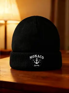 Baseball Caps for Men Women Monaco Racing Club Embroidered Logo Breathable Comfortable Stylish Unisex Design for Warm and suitable for winter Casual Wear Trendy Beanie