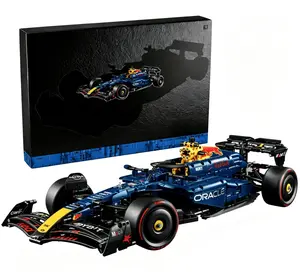 25 inches RB20 Car Building Set for Adults, 1639 pieces, 1:8 scale - Room or Office Decor for Men & Women, Ages 18+ - F1 Gifts for Fans - Authentic Details #Summervibes