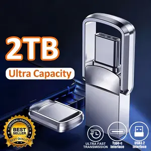 USB Adapter Flash Drive 2TB 3.2 Type C PenDrive Memory Stick  Pen Drive Flash Disk for PC Smartphone Storage U Disk