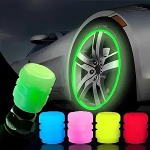 4 UDS/set luminous valve plugs, tire valve plugs, car lights, motorcycle, bicycle tires, decorated with luminous valve plugs