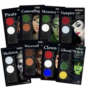 Mehron Tri-Color Character Makeup Palettes