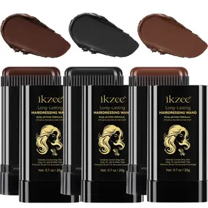 IKZEE Hair Dye Stick 20g, portable brush head design, long-lasting coverage, easy to apply, not easy to fade, touch up anytime, anywhere, a perfect holiday gift.