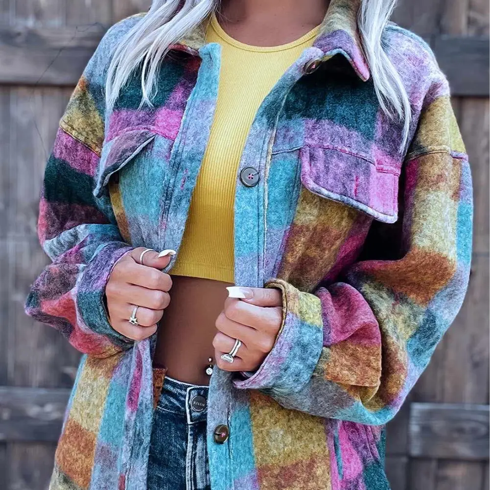 Multi-Color Flannel Jacket