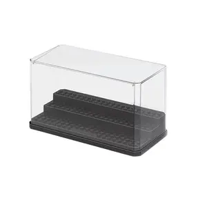 Acrylic Transparent Display Box, Building Blocks Dust Cover, Figures Dolls Protection Showcase, Compatible with Brand, Collectible Box