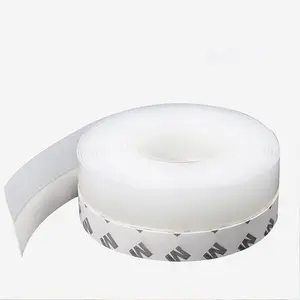 16.4Ft Door Weather Stripping, (1.38in Width) Weather Stripping Door Draft Stopper Adhesive Seal Strip Anti Draft Insulation Tape for Doors Windows and Shower Doors
