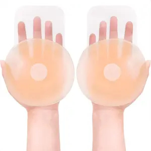 Breast lifting cream, breast lifting tape nipple cover, cream nipple cover, lifting nipple cover, straplessadhesive bra, silicone adhesive bra, reusable women's breast tape (circular)