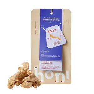 Dental cleaning single ingredient raw chicken neck snack, freeze-dried, suitable for cats and dogs, helps reduce tartar and bad breath