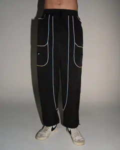 Deep Void Rainbow Reflective Pants