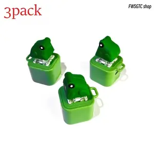 Frog Croaking Fidget Keychain with Real Sounds & LED Lights, Durable ABS Toy with Pumpkin Skull Rings, Portable Focus Relaxation Aid for Kids, Cute Dark Party Favors Comes with Christmas Gift Bags and Tags