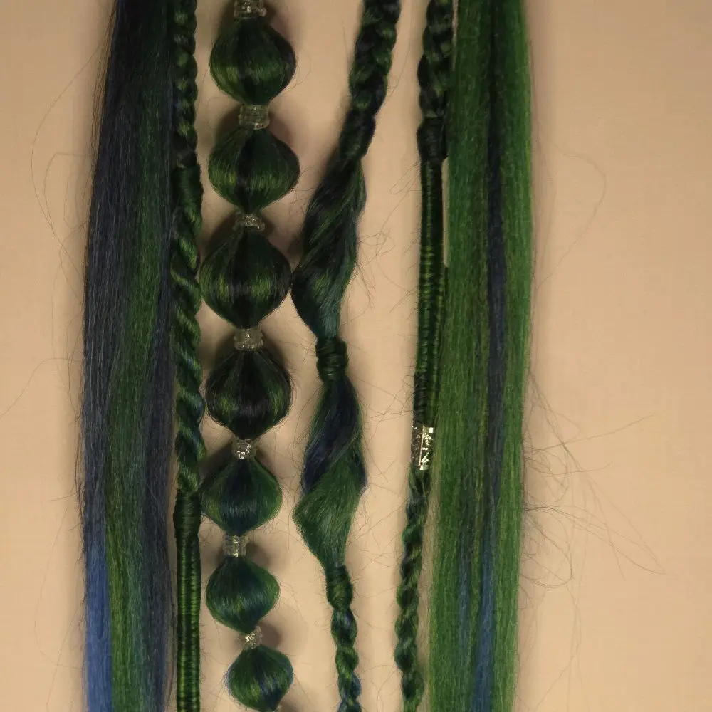 Festival Hair – Seabreeze Tie-In Ponytail Set (3 Strands Each)