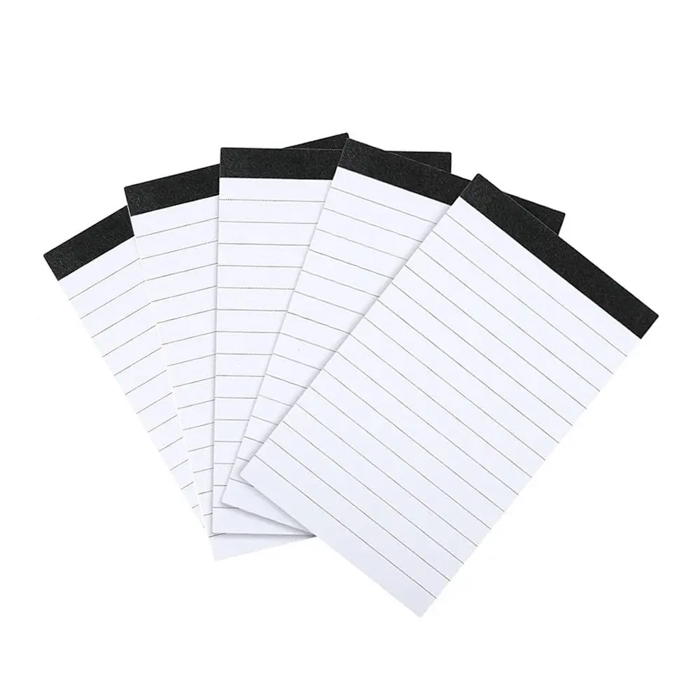 Note Pad, Writing Memo Pads, 5 Counts Lined Memo Pad, 3x5 Inch Writing Pad, 30 Sheets Lined Writing Note Pad, Perfect for School and Office, School Supplies, Stationery Office Supplies, School Study Supplies