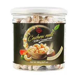 3-MIEN Vietnamese Coconut Milk Cashews 190g - Crispy Roasted Nut Snack