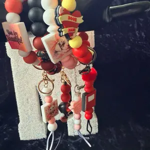 Silicon wristlet keychains