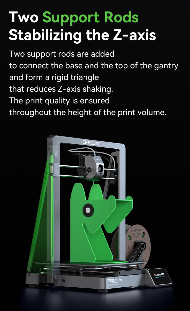 Creality Ender-3 V3 Plus 3D Printer - Dual Motors, CoreXZ Tech, Clog-Free Extruder, and Quick-Swap Nozzle Wifi