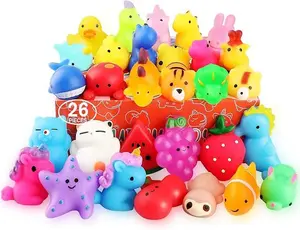 Mochi Squishy Toys 26‑Pack – Kawaii &Mini Slow Rising Squishies – Stress Relief Fidget Toys for Kids, Party Favors, Birthday Gifts & Goodie Bag Fillers