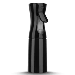 ultra fine mist Continuous Mist Spray Bottle, 6.8OZ /200ML Fine Mist Water Spray Bottle for Hair, Skin Care, Cleaning & Plants (Black, 1 Pack) Pet Canister Perfume Atomizers Organiser