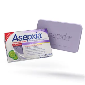 Asepxia Cleansing Bar Softening 4 Ounce - 1 Pack for Acne, Facial Wash, Moisturizing & Exfoliating - Comfort, Skin Repair, Suitable for All Skin Types