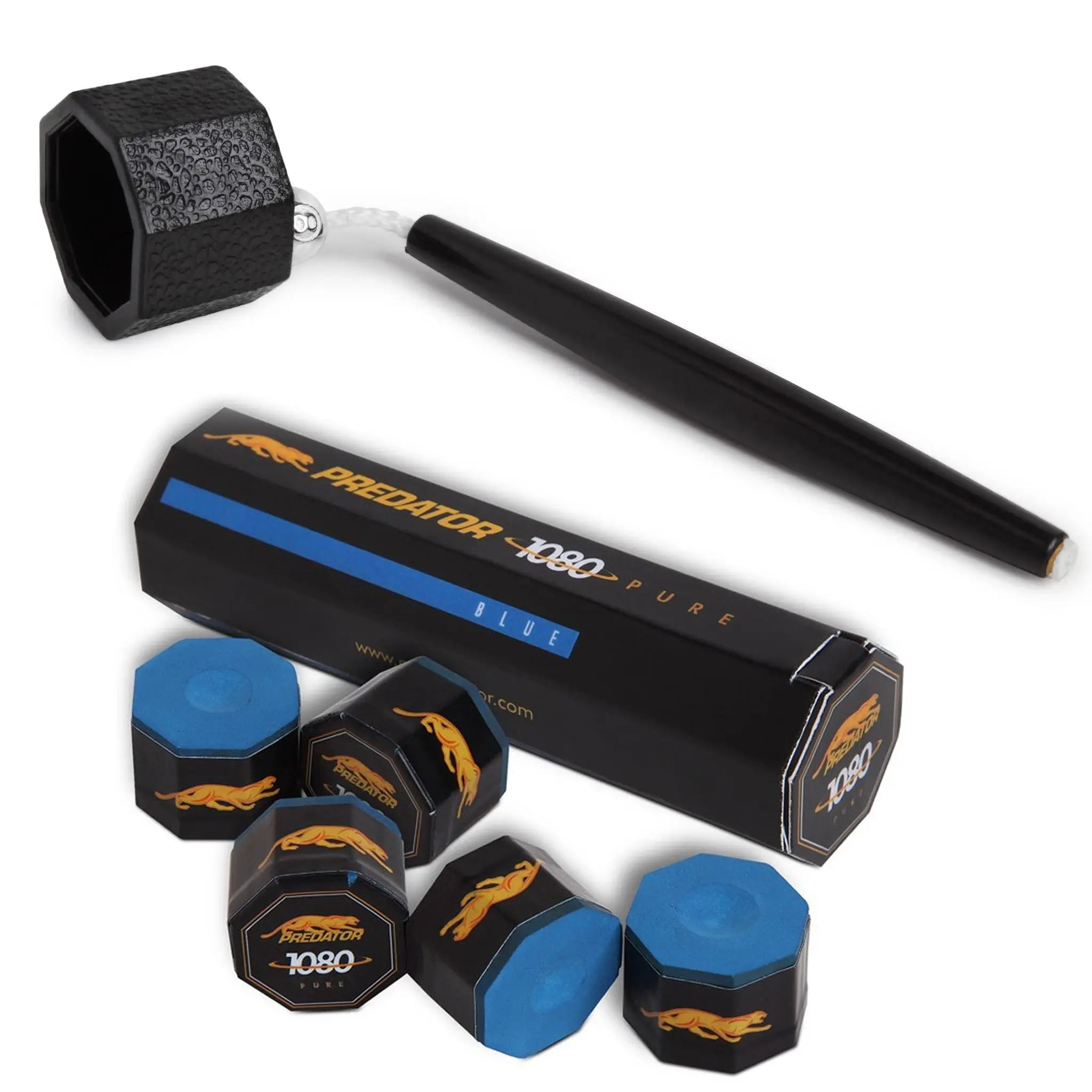 OKKO Octagon Pocket Chalker Black w/Predator Chalk OKKO Octagon Pocket Chalker Black w/Predator Chalk