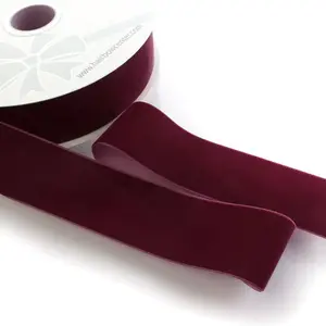 2" Velvet Ribbon for Bows, Gift Wrapping, and Décor