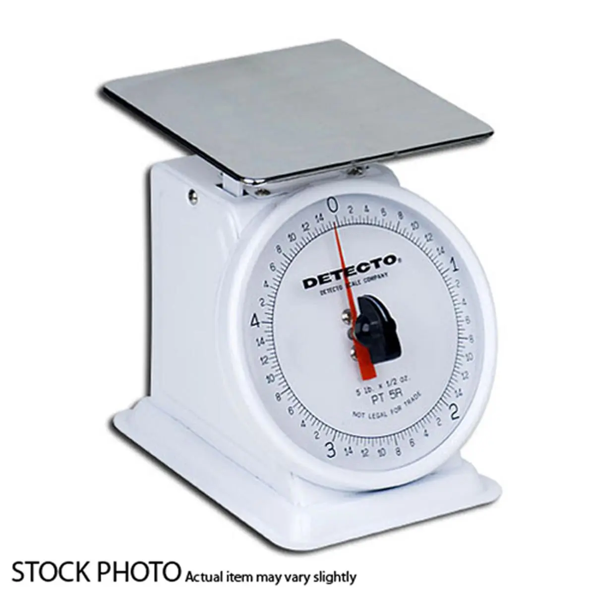 Detecto PT-25 Petite Top Loading Mechanical Measuring Kitchen Scale - Fixed Dial, 25lb Capacity, Large Pointer, Shatterproof Lens, Sturdy Robust Construction, Easy to Read for Cooking & Everyday Use