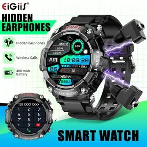 Smartwatch with Wireless Headset(Wirelss Calls), Multi-Sport Modes, Music Playback, Remote Shutter, Smart Watch with Smart Notification, DIY Watch Faces, 1.52 Inch Full Touch Screen